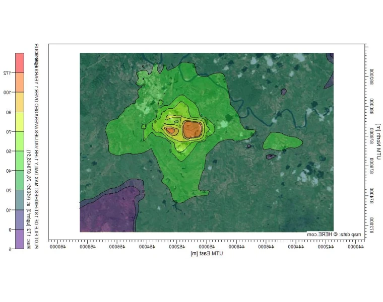 Modelación de dispersión de contaminantes atmosféricos